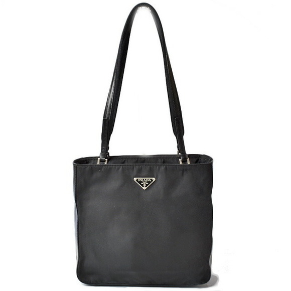 Prada Black Bag Shoulder Tessuto Bag Tote Nero - Picture 1 of 1